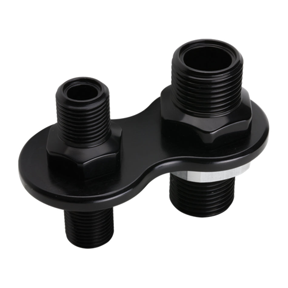 Billet Specialties Air Conditioning Bulkhead Plate - 2 Port