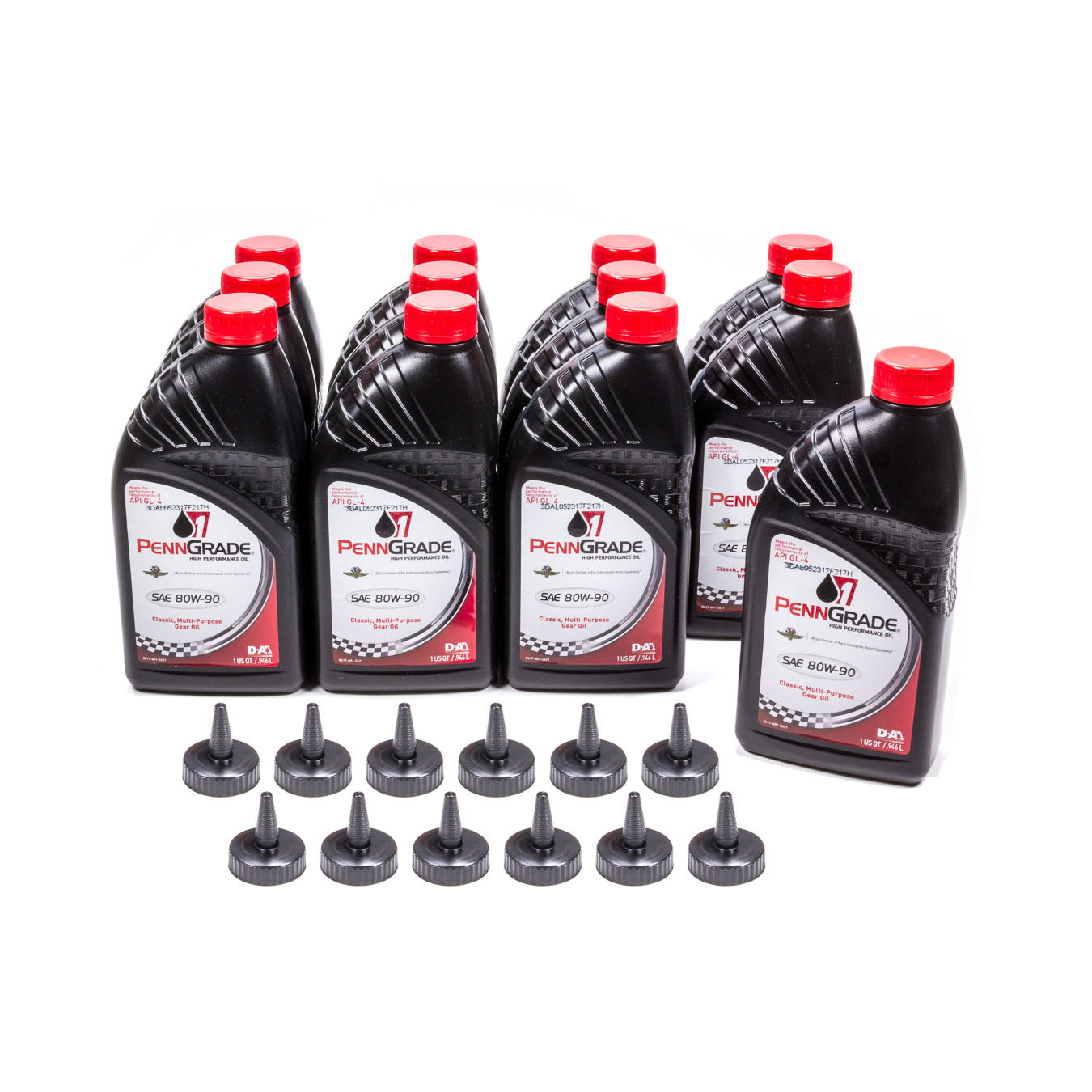 PennGrade Racing Oil 80w90 Hypoid Gear Oil Case 12 x 1 Qt. GL-4