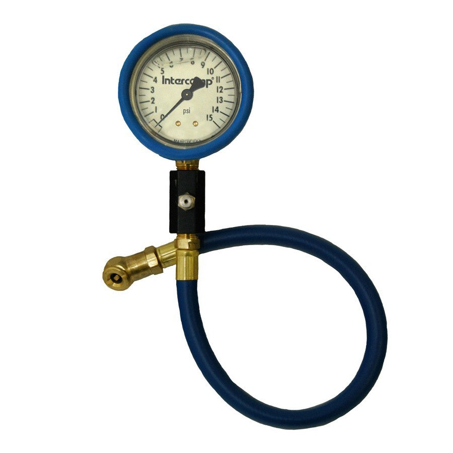 Intercomp Deluxe Liquid-Filled Air Pressure Gauge 2.5" - 0-15 PSI x 1/2 PSI Increments