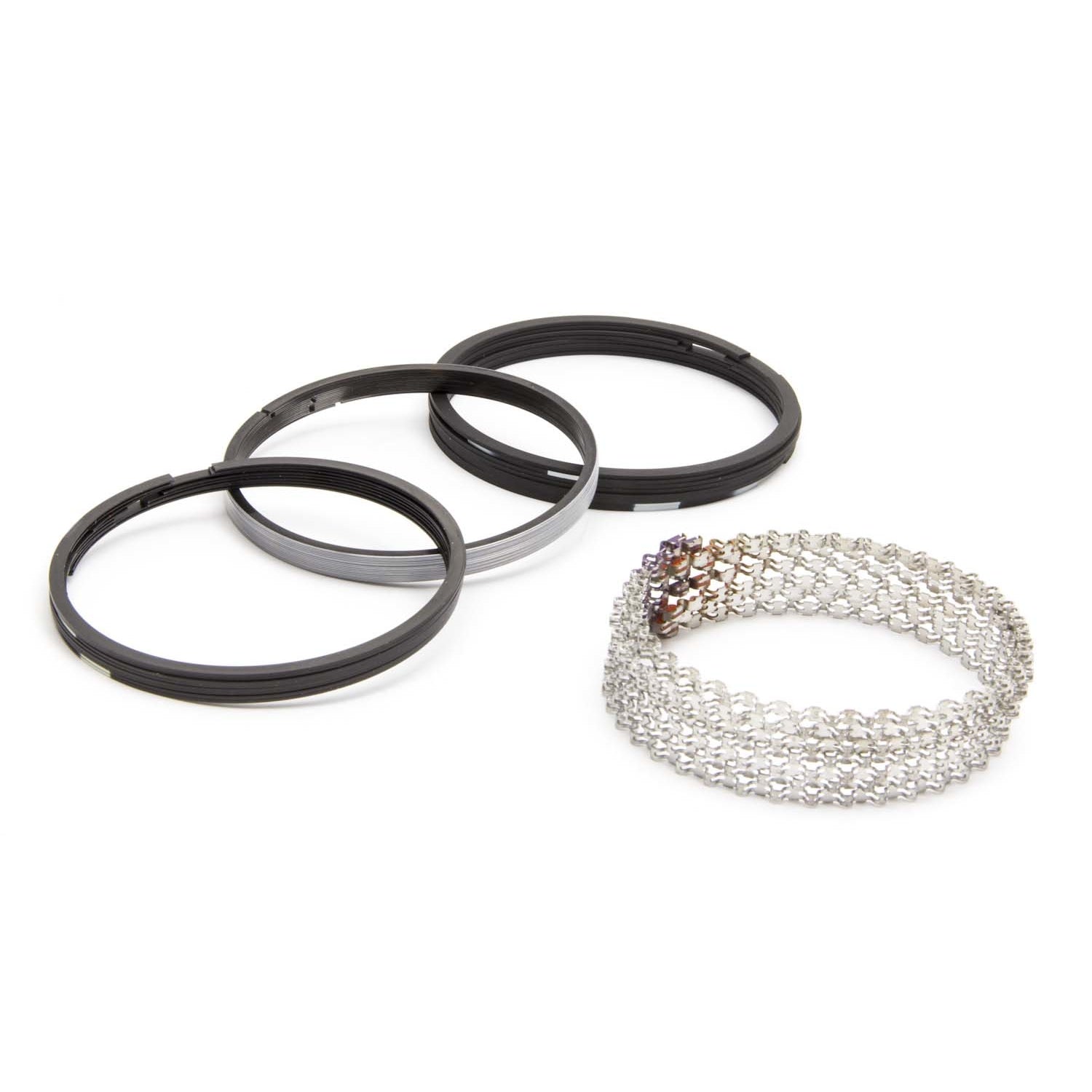 Speed Pro Hellfire Piston Rings 4.600" Bore File Fit 0.043 x 0.043 x 3/16" Thick - Standard Tension