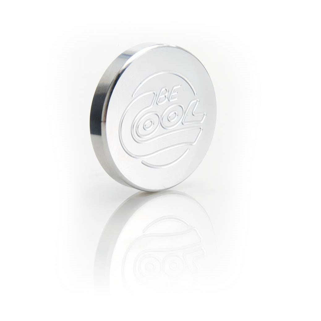 Be Cool Billet Radiator Cap - Natural Finish - Round