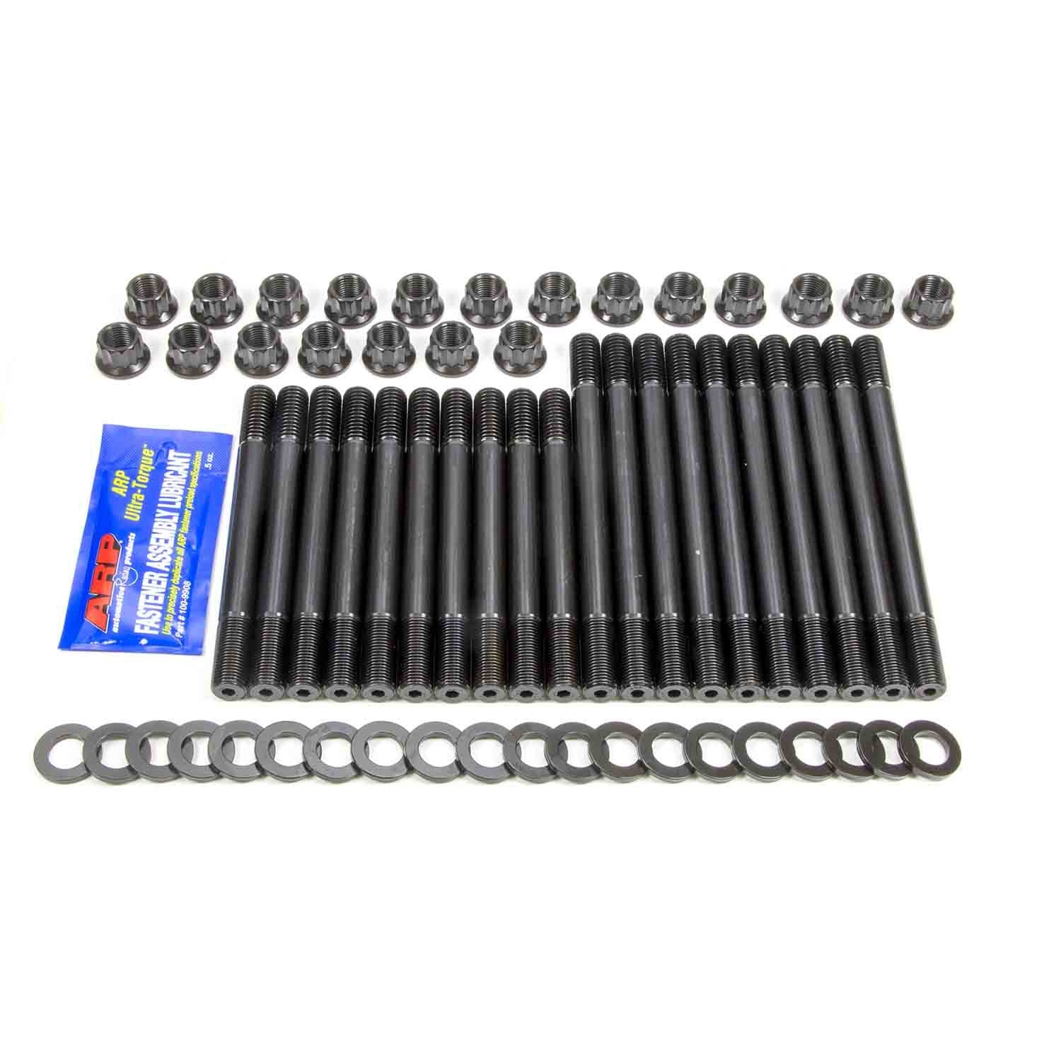 ARP Cylinder Head Stud Kit - 12 Point Nuts - Chromoly - Black Oxide - SVO - Big Block Ford