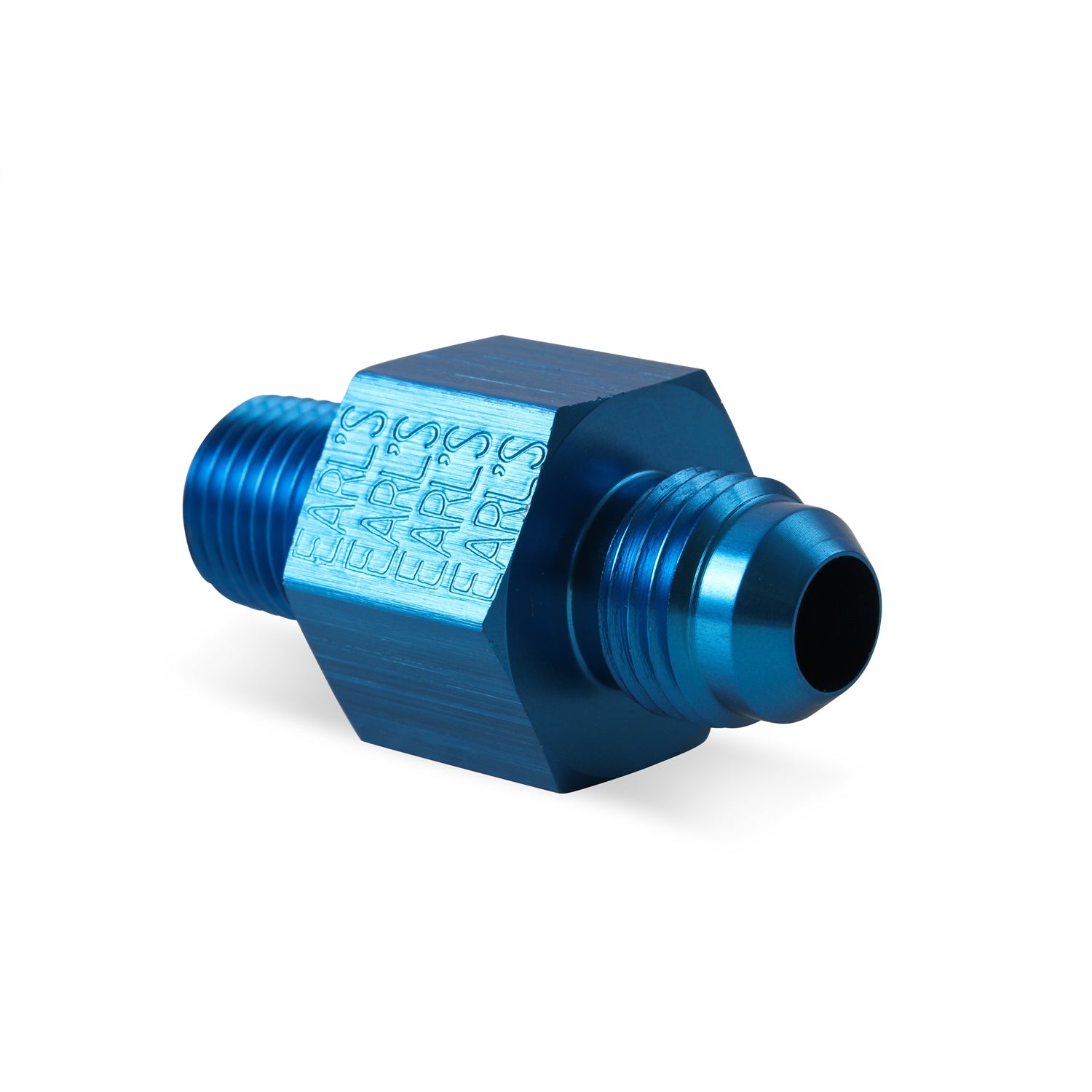 Earl's Pressure Gauge Adapter -08 AN Male to 3/8" NPT w/ 1/8" NPT In Hex