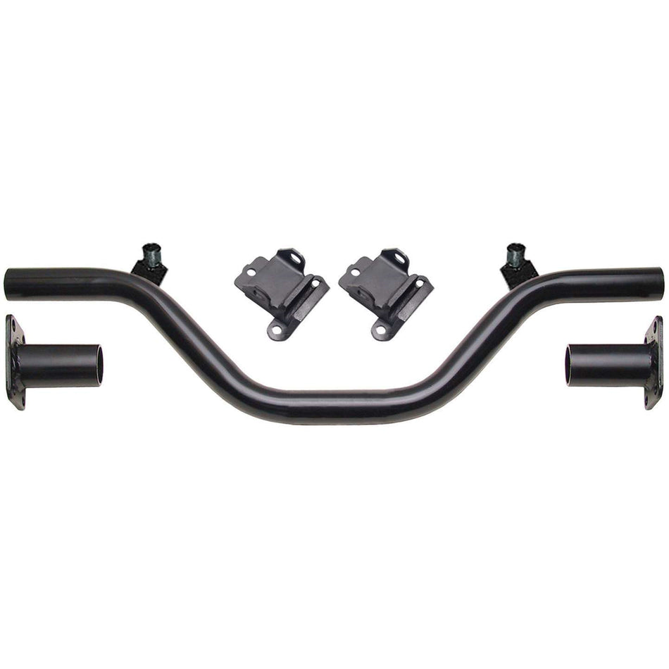 Trans-Dapt Tubular K-Member - Mounting Pads - 24 in to 37 in Wide Frame Rails - 16.125 in Center - Black Paint - Chevy V8
