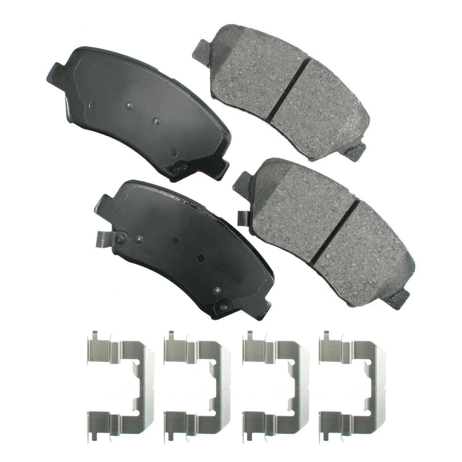 Akebono Brakes ProACT Front Brake Pads - Hyundai Azera 2012-16/Santa Fe 2010-16 (Set of 4)