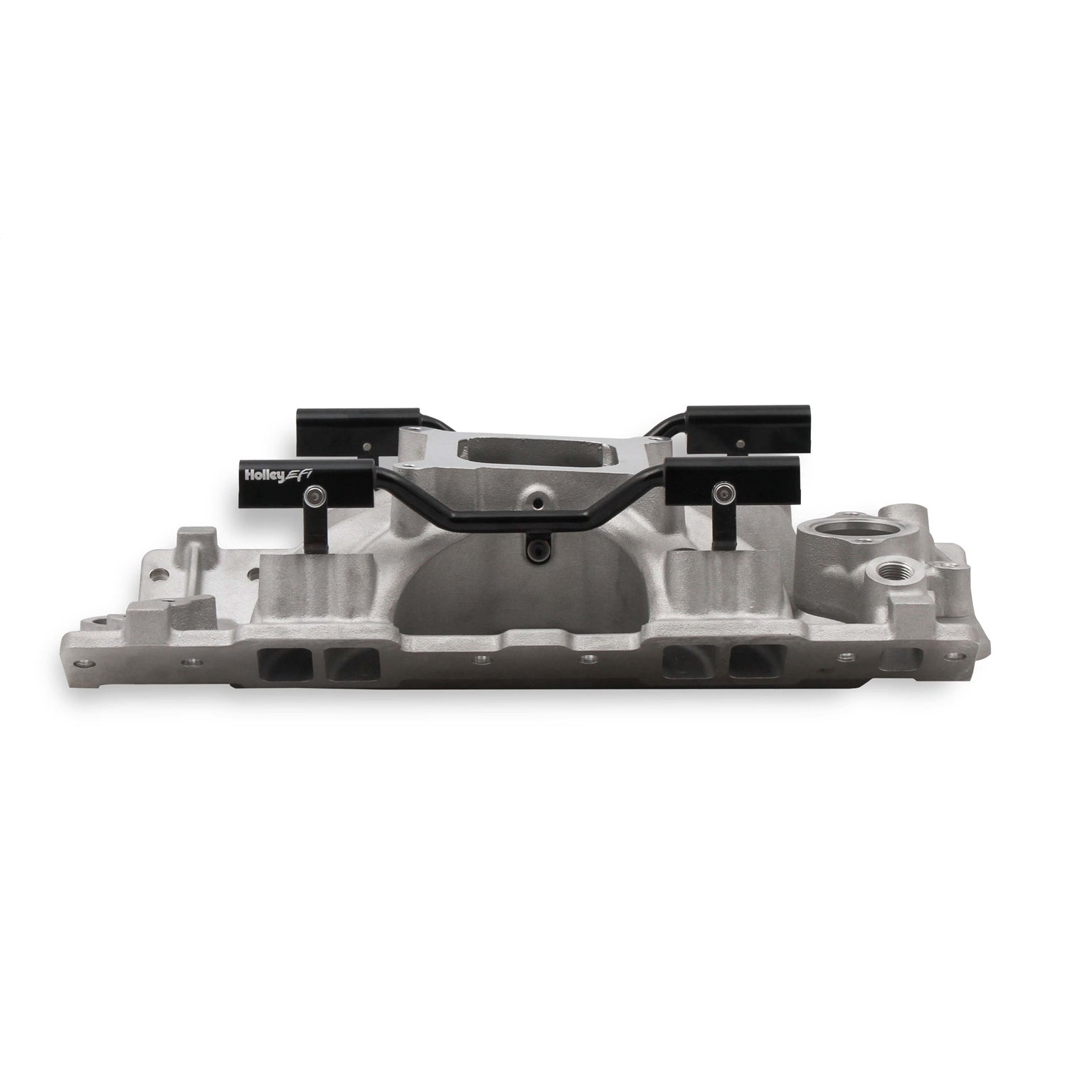 Holley EFI Intake Manifold - Square Bore - Single Plane - Rectangle Port - Aluminum - Small Block Chevy