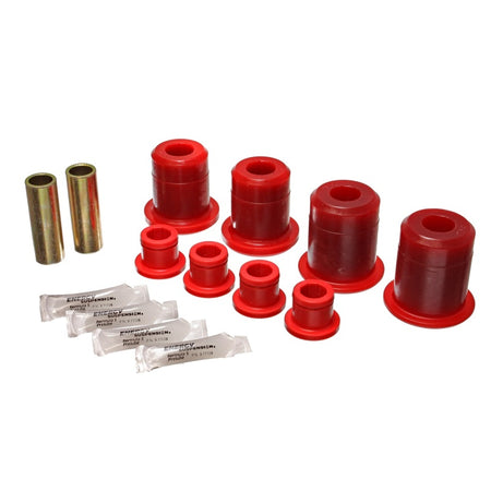 Energy Suspension Hyper-Flex Bushing Kit - Rear Control Arm Bushings - Polyurethane - Red