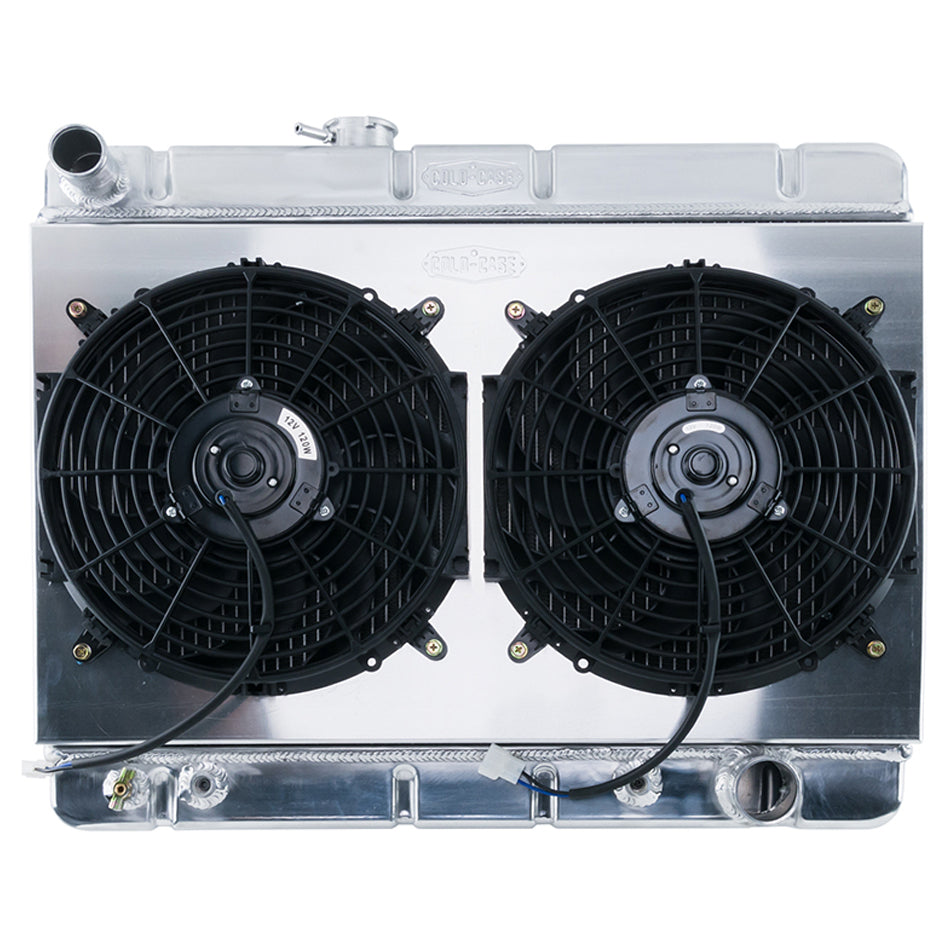Cold-Case Aluminum Radiator and Fan - 25.125" W x 21.875" H x 3" D