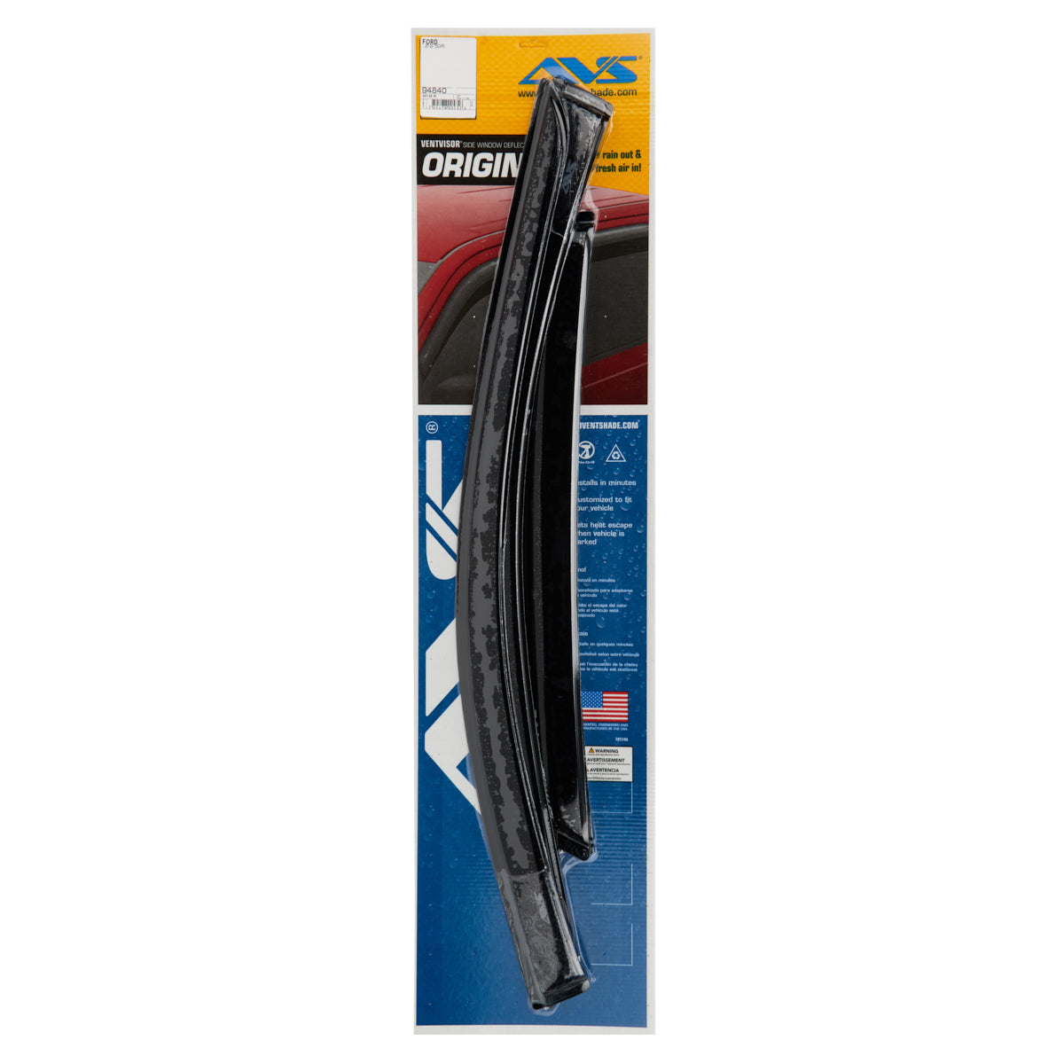 Auto Ventshade Original Ventvisor - Front/Rear - Dark Smoke - Ford Compact SUV 2020-21