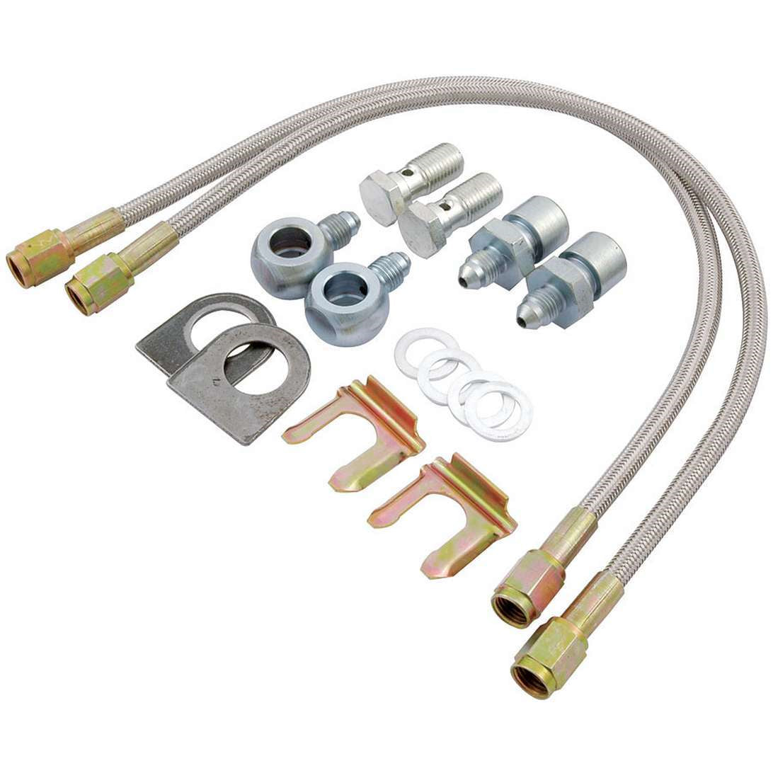 Allstar Performance Brake Hose Kit - Big GM - 7/16"-20 Fittings