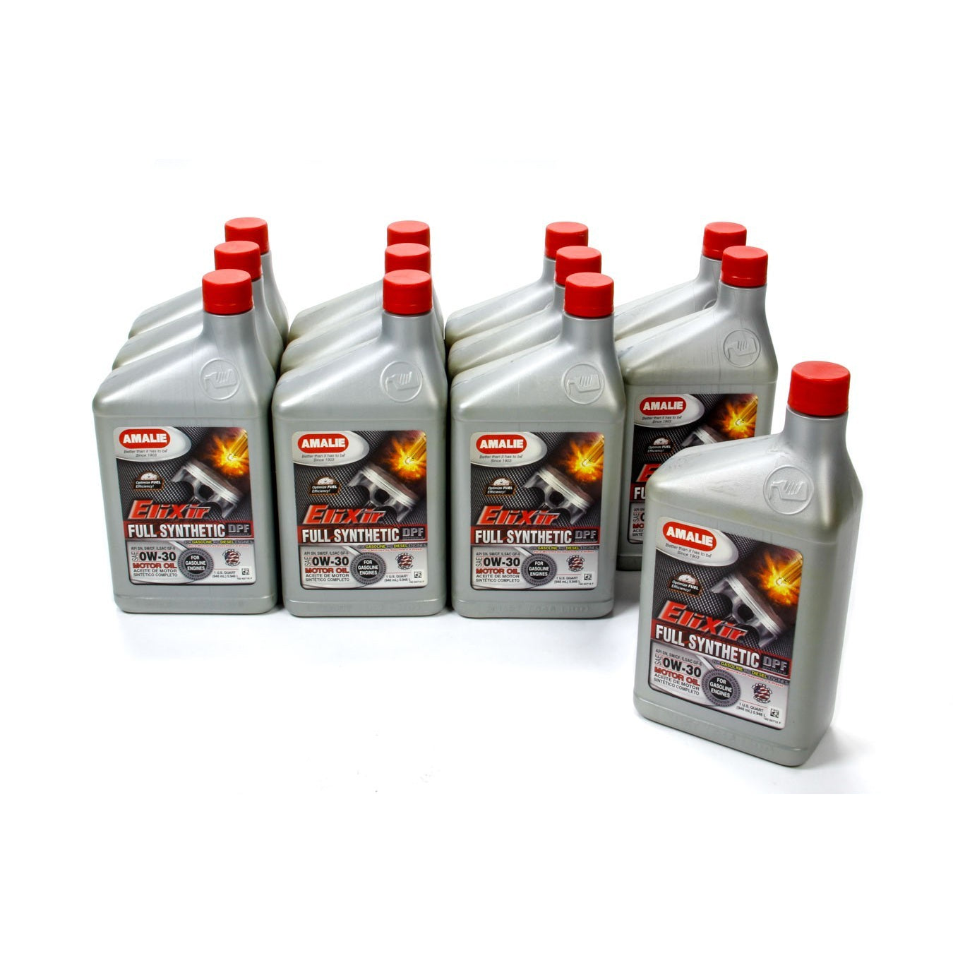 Amalie Elixir Motor Oil - 0W30 - Synthetic - 1 Qt. (Case of 12)