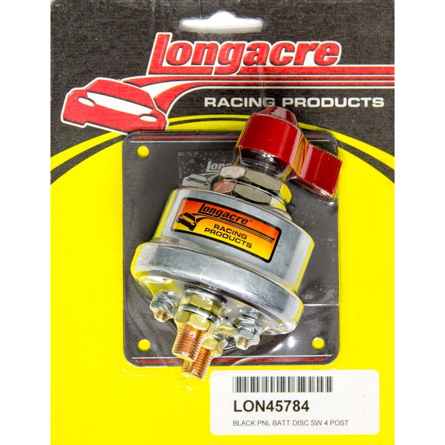 Longacre Battery Disconnect Panel Black 4 Post