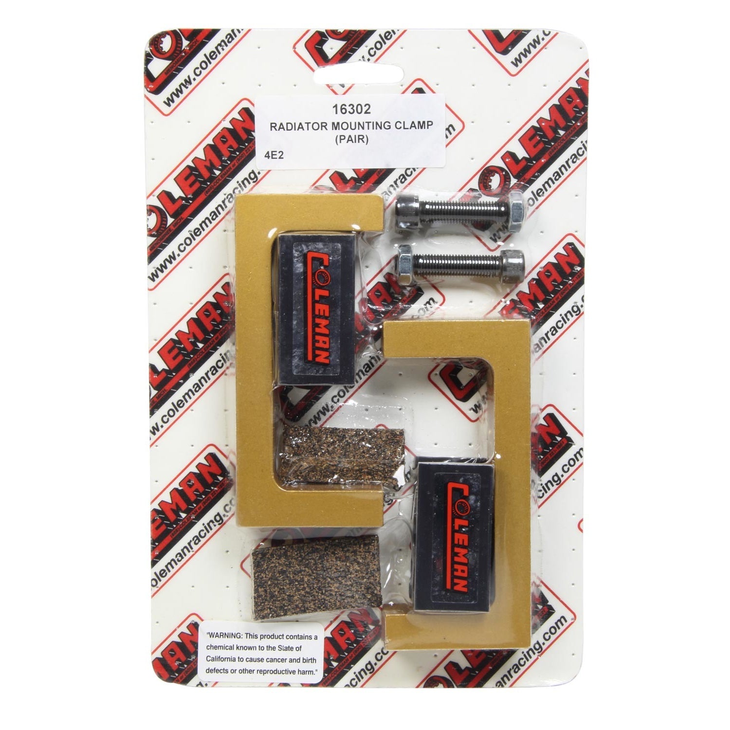 Coleman Radiator Bracket - Aluminum - Gold - - (Pair)