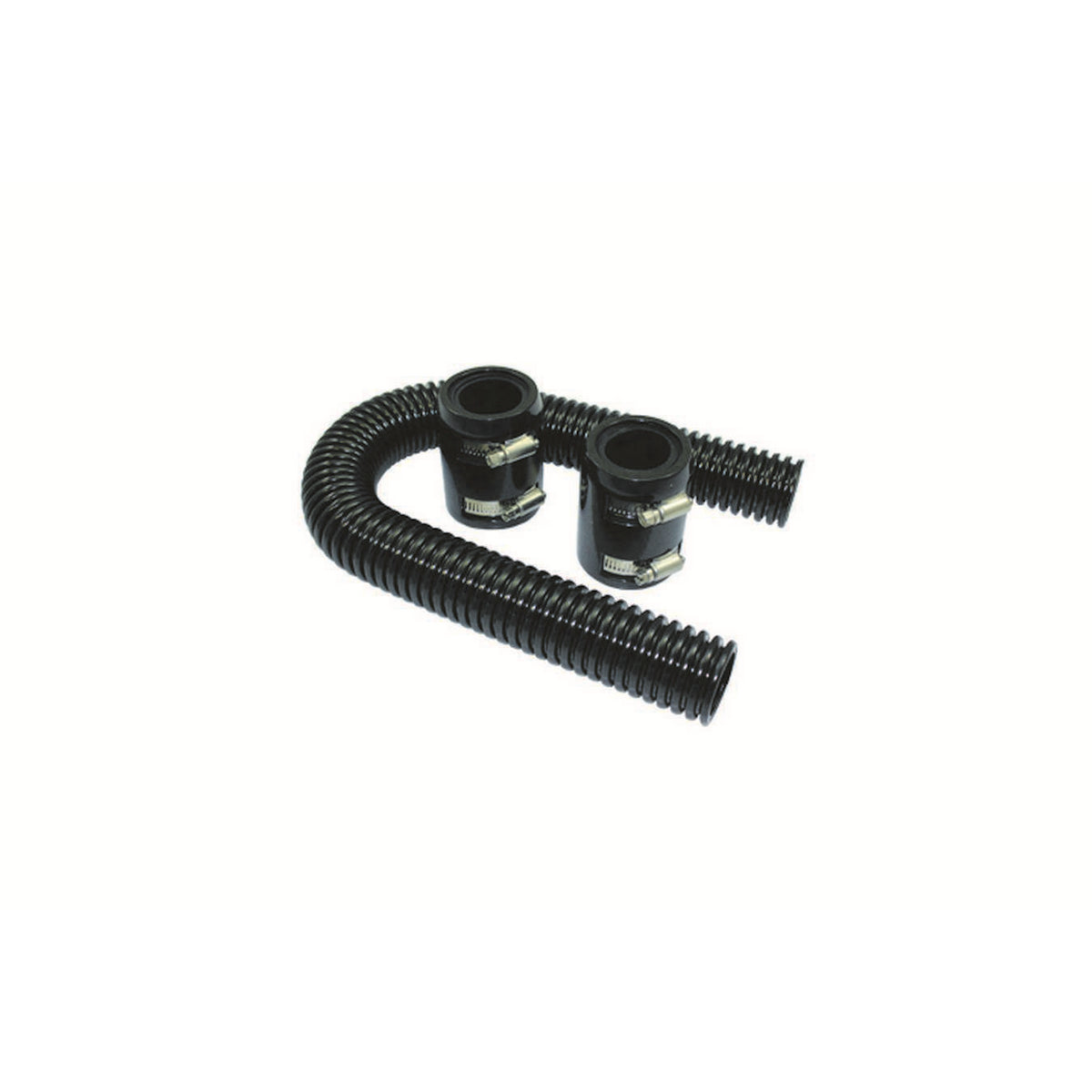 Specialty Products Radiator Hose Kit 24" w/Aluminum Caps Black