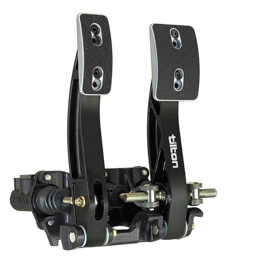 Tilton Floor Mount Aluminum Dual Pedal Assembly - Triple Master Cylinder (Not Included)