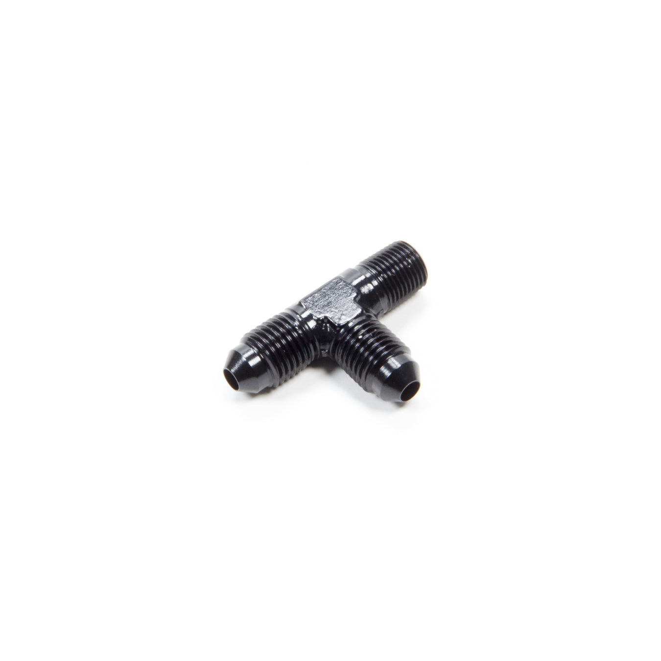 Aeroquip Black Aluminum Male Run Tee -04 AN To -04 AN To 1/8" NPT