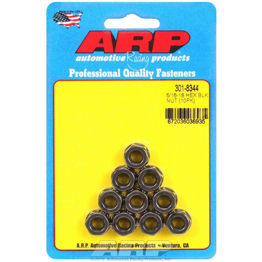 ARP 5/16-18" Thread Nut 1/2" 12 Point Head Chromoly Black Oxide - Universal