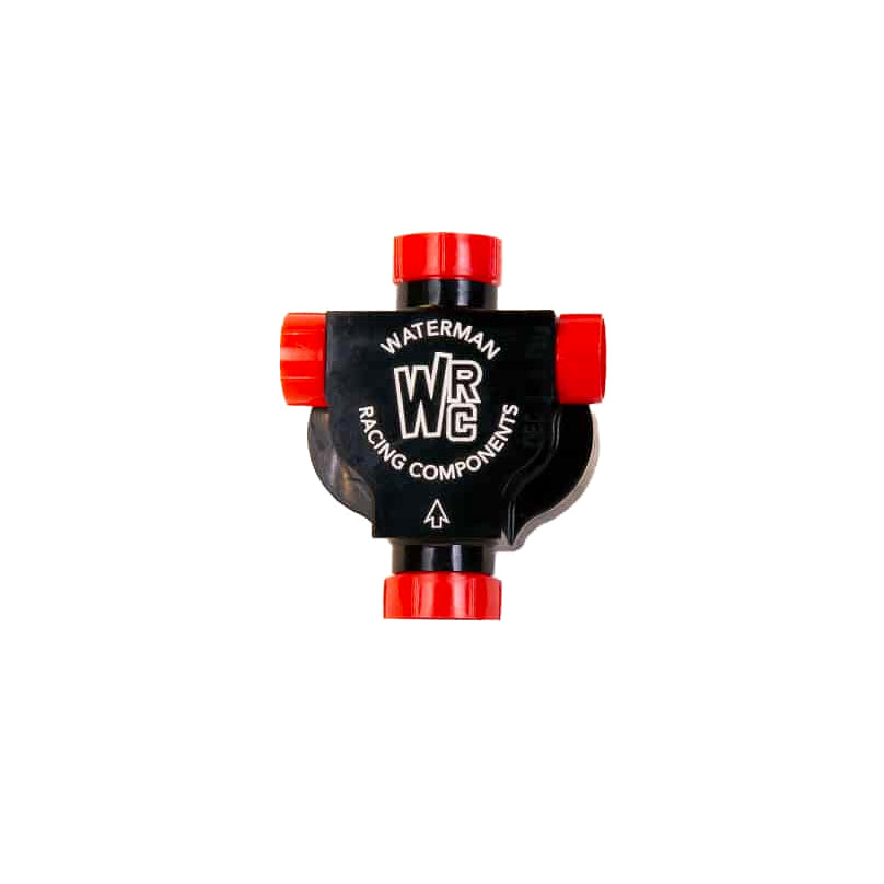 Waterman Light Weight 350 Sprint Fuel Pump - Hex Driven - 0.350 Gear Set - In-Line - 10 an Male Inlet - 8 AN Male Outlet - Black - Alcohol/Gas