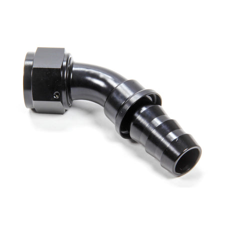 Triple X Race Co. Hose End Fitting 45 Degree 16 AN Hose to 16 AN Female Aluminum - Black Anodize