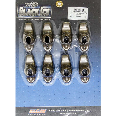 Elgin Industries Black Ice Rocker Arm 3/8" Stud Mount 1.50 Ratio OEM/Long Slot - Steel