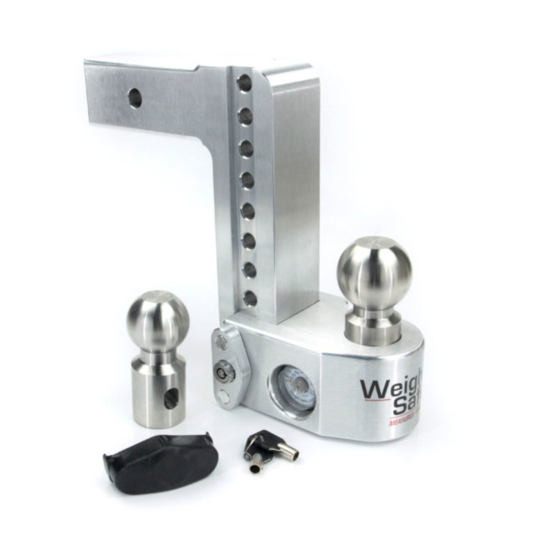 Weigh Safe Ball Mount Hitch - 2/2-5/16" Hitch - 8" Drop - 18500 lb Capacity - Steel