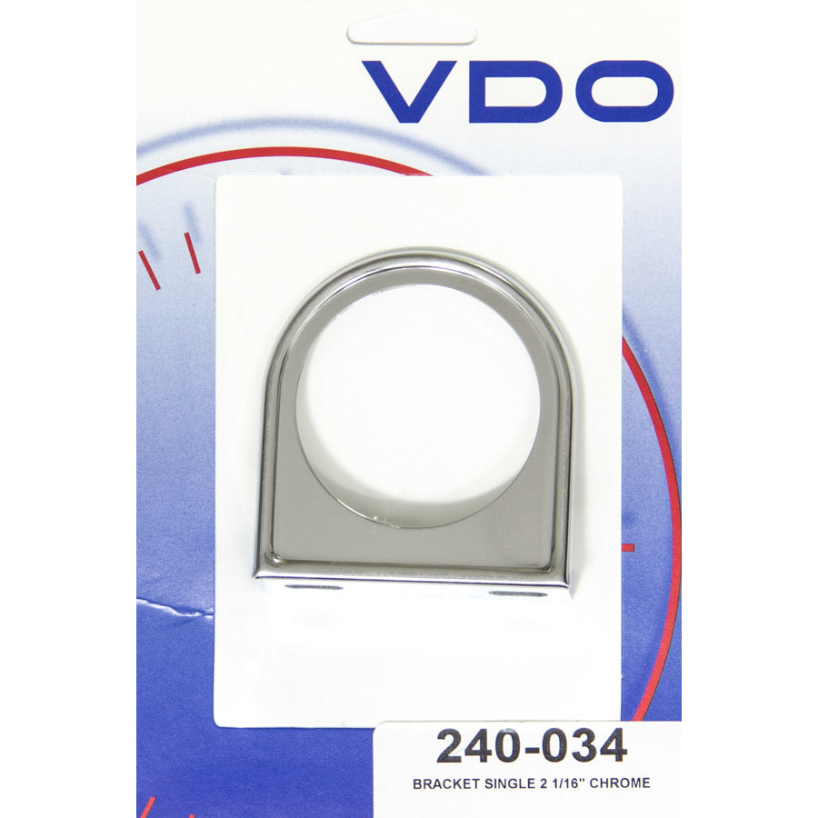 VDO One 2-1/16" Hole Gauge Mounting Panel Steel Chrome Universal - Each