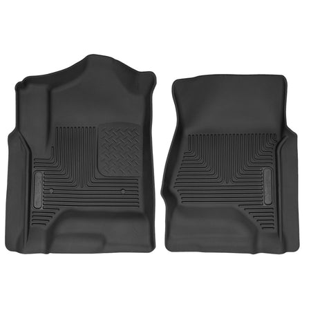 Husky Liners Front Floor Liner X-Act Contour Plastic Black - Crew Cab