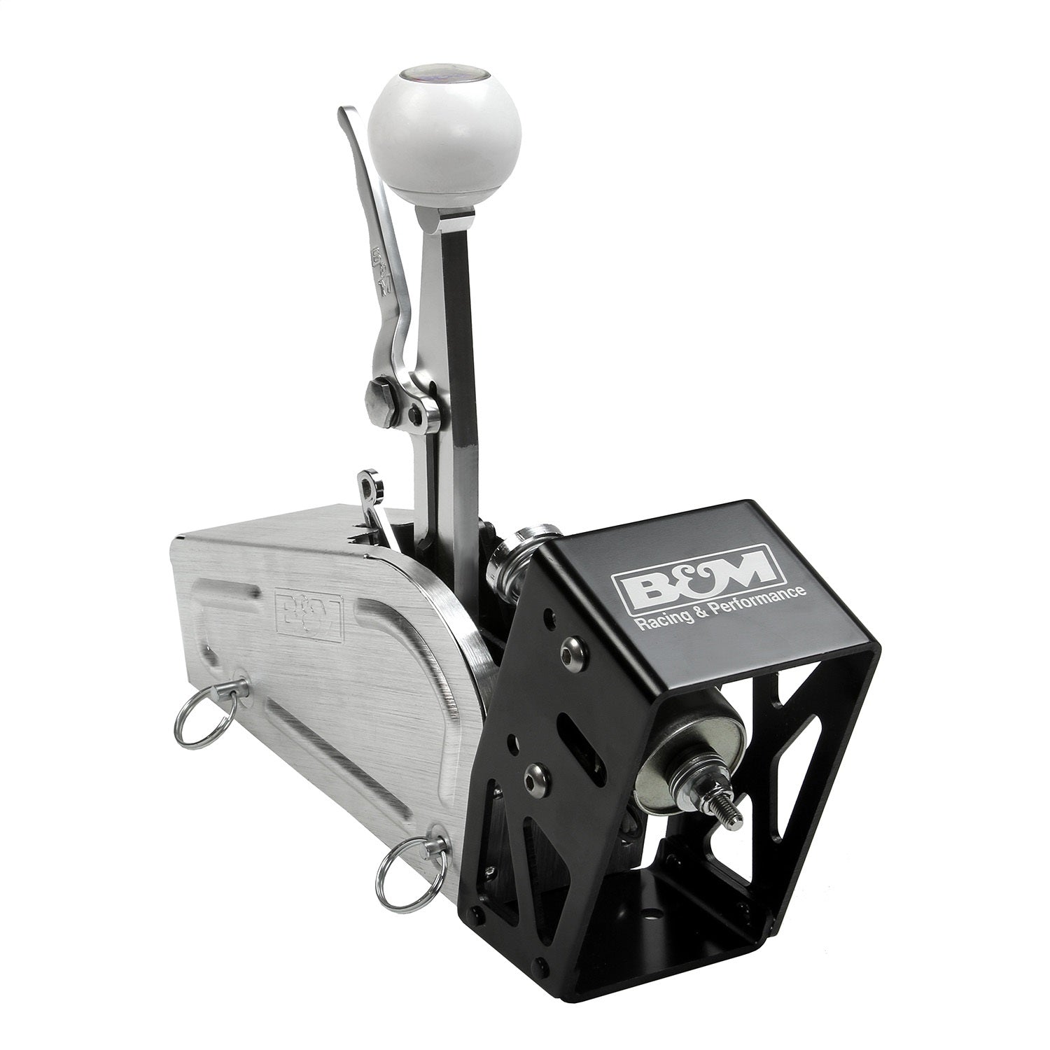 B&M Shifter Solenoid Kit - Bracket/Hardware - Black