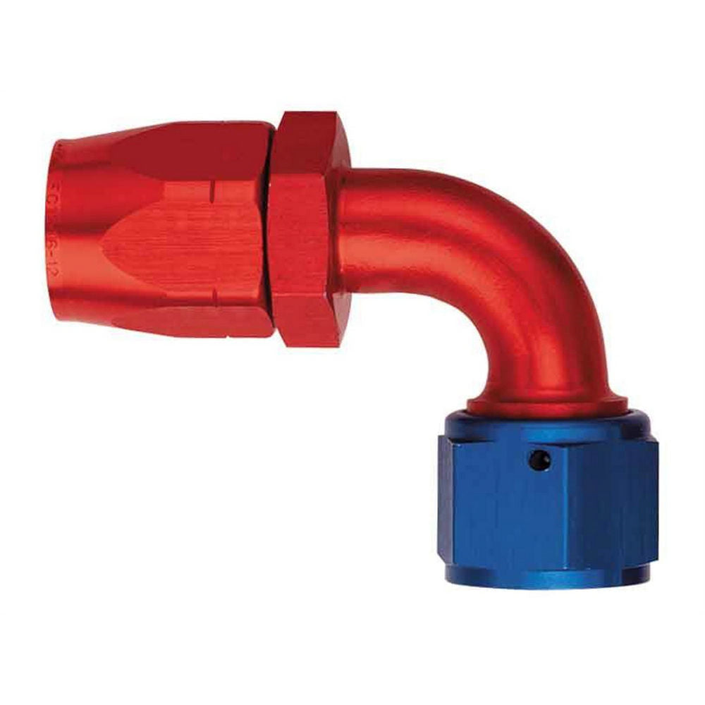 Aeroquip AQP/Startlite 90 Degree 20 AN Hose to 20 AN Female Hose End - Blue/Red
