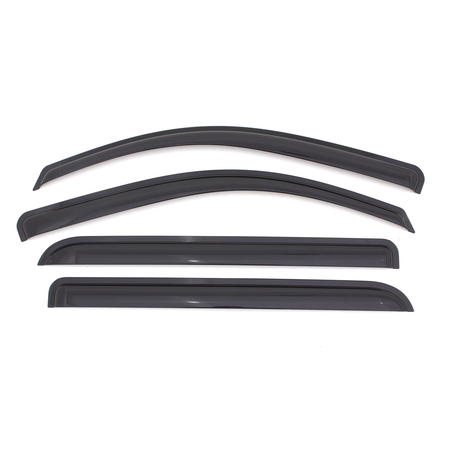 Lund Original Ventvisor Front / Rear Side Window Visor - Stick-On - Dark Smoke - Crew Cab - GM Fullsize Truck 2014-15