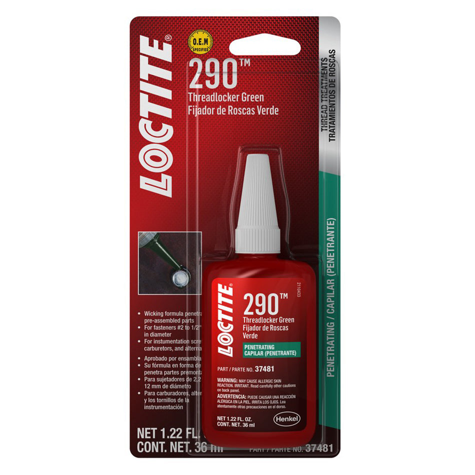 Loctite Green 290 Thread Locker Wicking - 36 ml Bottle