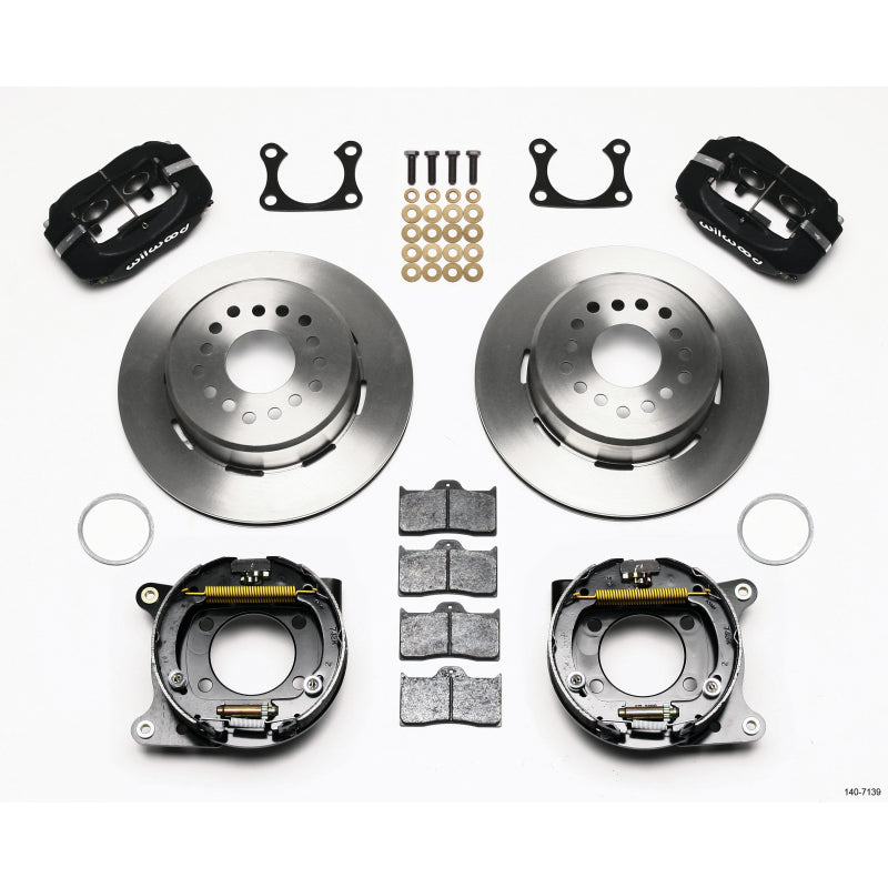Wilwood Forged Dynalite Rear Parking Brake Kit - Black Anodized Caliper