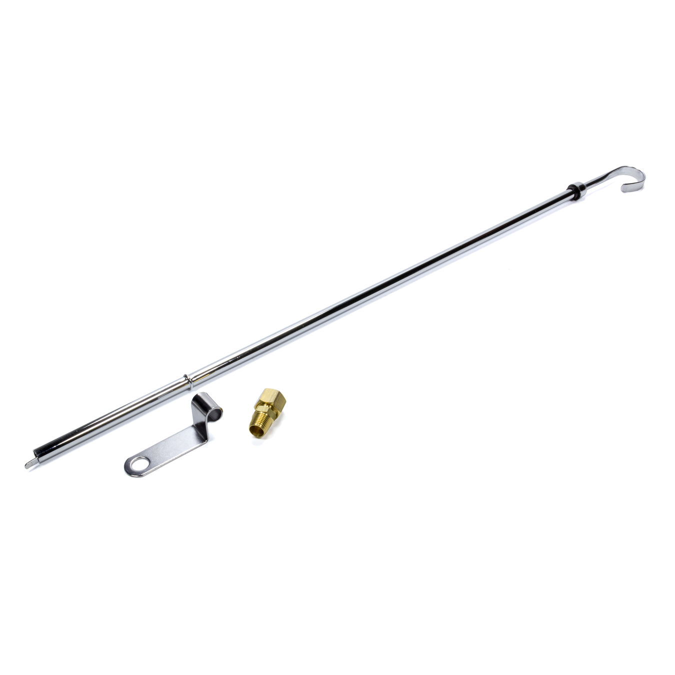 Weiand Engine Oil Dipstick Kit SB Ford In-Pan Chrome