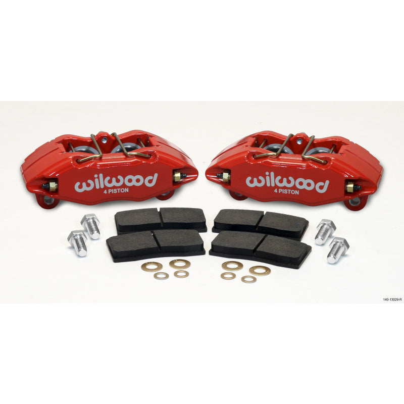 Wilwood Forged DHPA DynaPro Honda/Acura Caliper & Pad Kit - Red - 5.51" Lug Mount - 1.62" Pistons - .83" Rotor Width