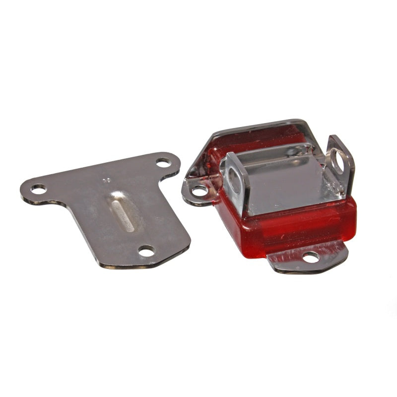 Energy Suspension Motor Mount (Each) - Steel - Polyurethane - Chrome - Red - 58-72 Chevy