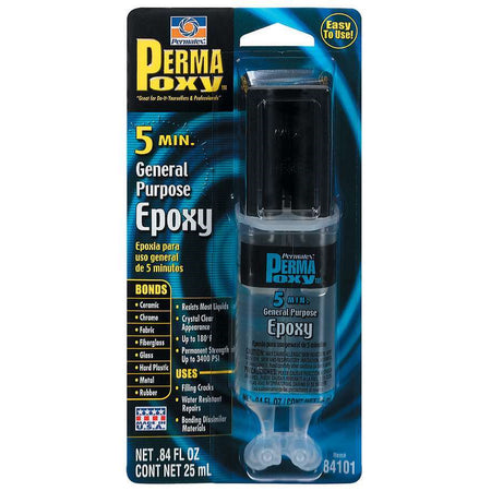 Permatex Permapoxy 5 Minute General Purpose Epoxy - .84 fl. oz. Dual Syringe