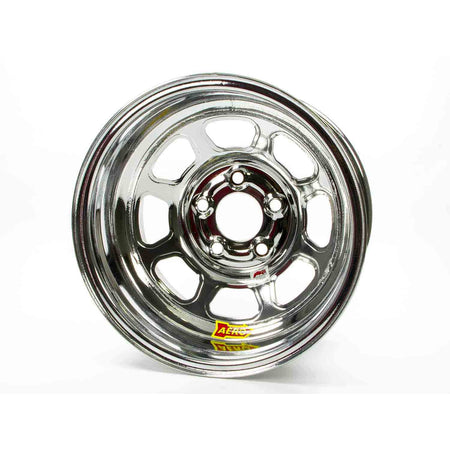 Aero 52 Series IMCA Rolled Wheel - Chrome - 15" x 8" - 5 x 5" - 4" BS - 19 lbs.