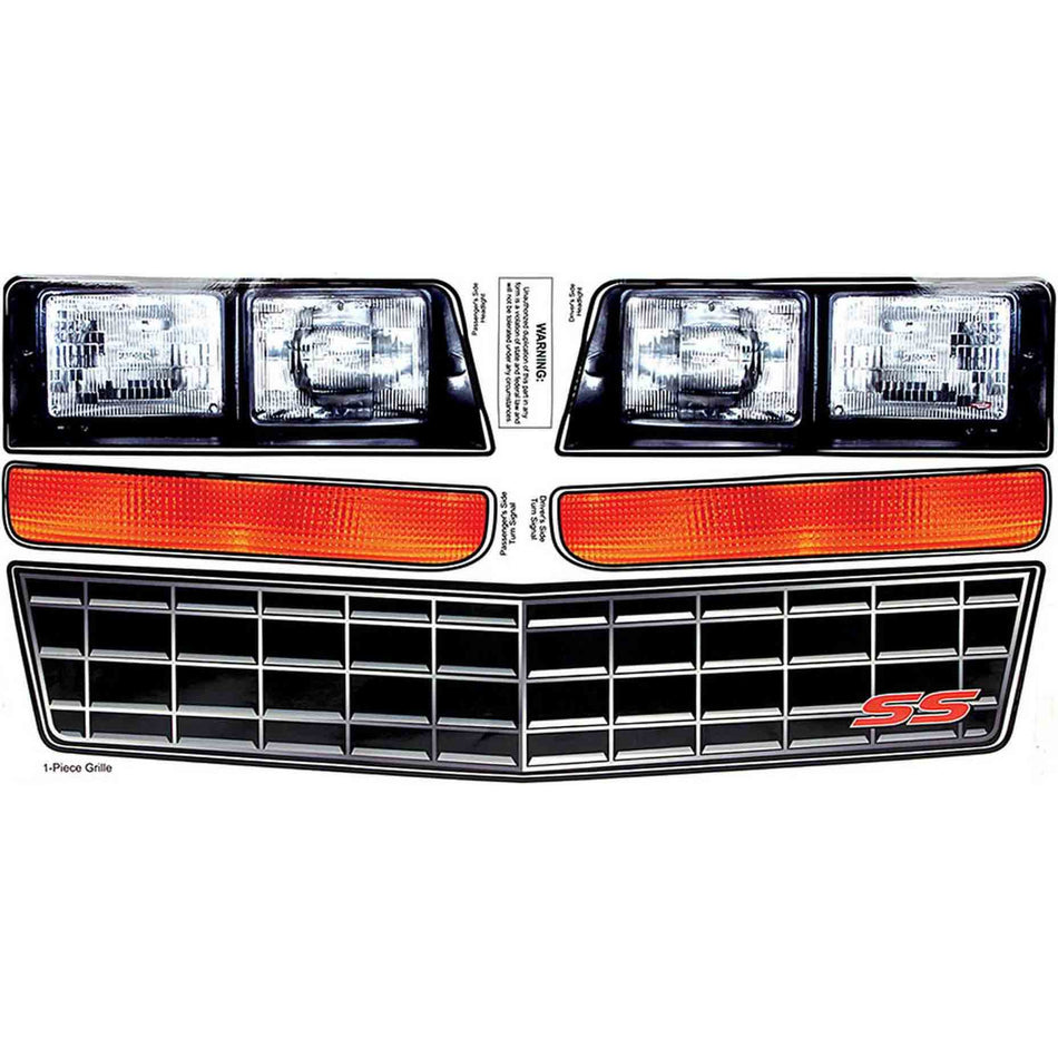 Allstar Performance 84-87 Monte Carlo SS Nose Only Decal Kit