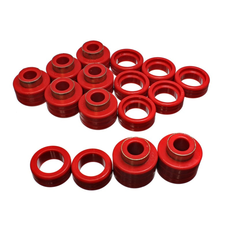 Energy Suspension Polyurethane/Steel Body Mount Bushing - Red