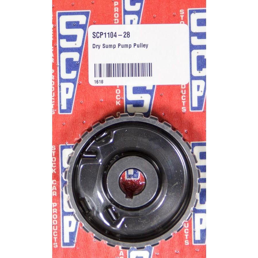 Stock Car Products Hard Anodized Aluminum Dry Sump Pump Pulley - 28 Tooth