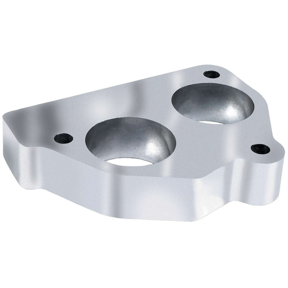 Trans-Dapt Throttle Body Spacer - Aluminum - Clear - Small Block Chevy