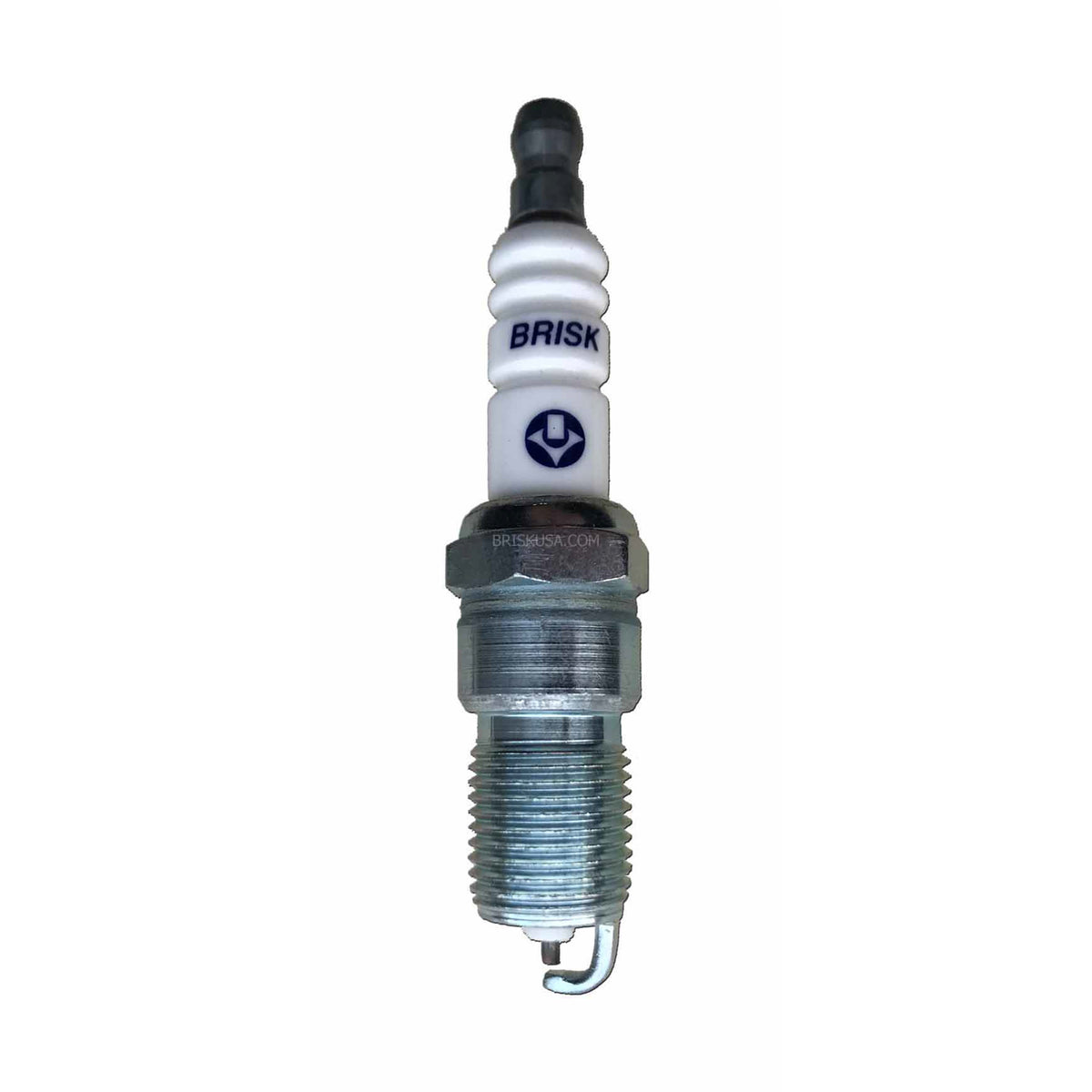 Brisk Silver Racing Spark Plug - 14 mm Thread - 18 mm R - Heat Range 15 - Tapered Seat - Resistor