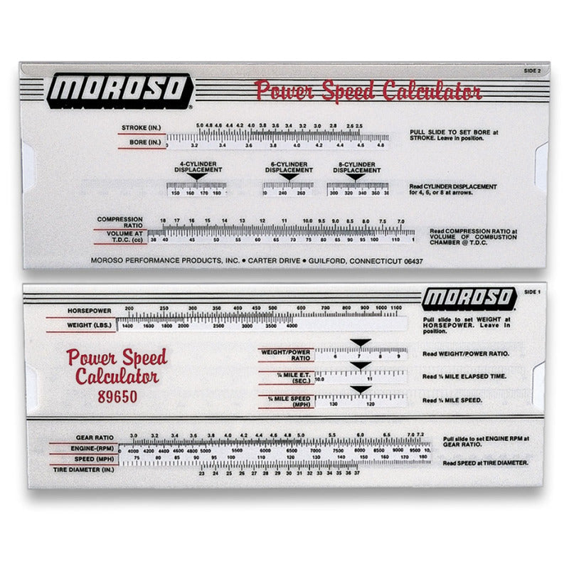 Moroso Power/Speed Calculator