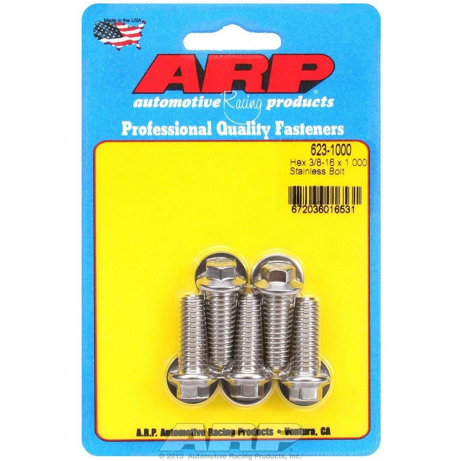 ARP Stainless Steel Bolt Kit - 6 Point (5) 3/8-16 x 1.000