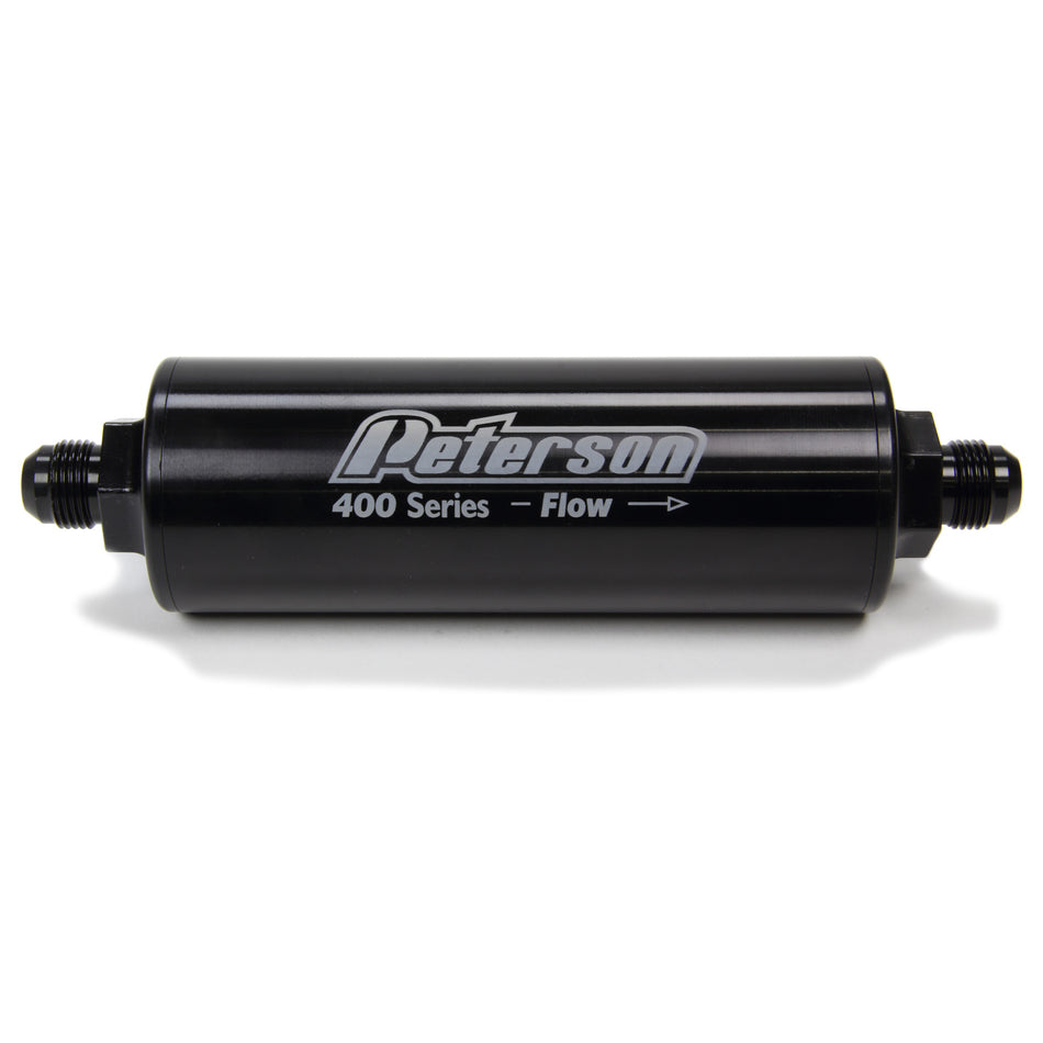 Peterson 400 Series Inline Fuel/Oil Filter w/ Bypass - 60 Micron -10 AN Fittings