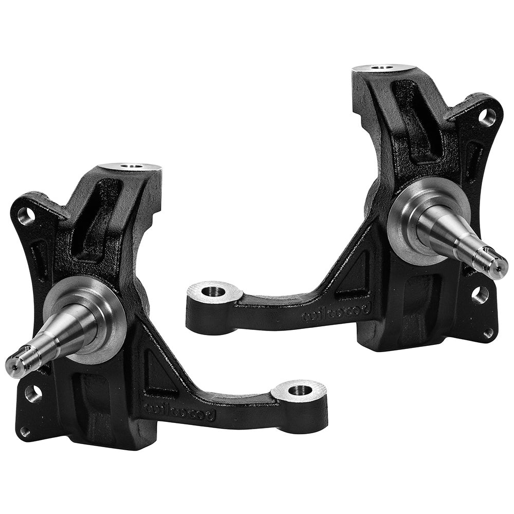 Wilwood C10 Pro Spindle - 2-1/2 in Drop Spindle - 9.5 Degree - Driver/Passenger - Black - GM Fullsize Truck 1963-70 (Pair)