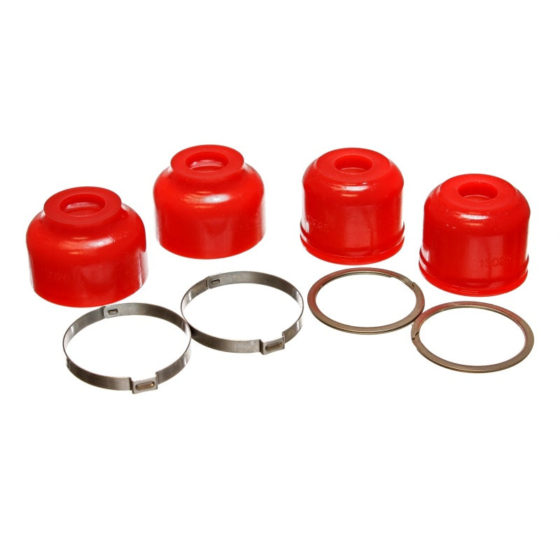 Energy Suspension Hyper-Flex Ball Joint Dust Boot - Lower/Upper - Polyurethane - Red - Hummer H1 1994-2006