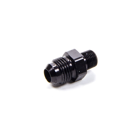 XRP Adapter Fitting Straight 6 AN Male to 1/8" NPT Male Aluminum - Black Anodize