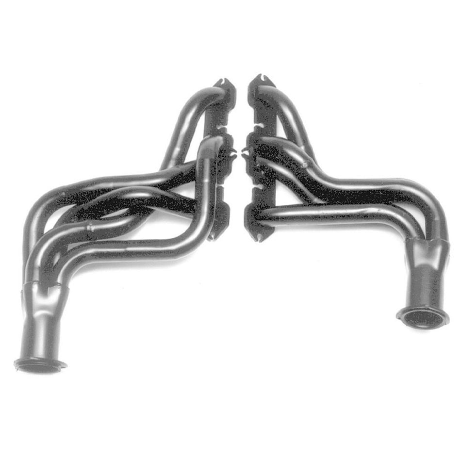 Hedman Hedders Street Headers - 1.75 in Primary - 3 in Collector - Black Paint - Oldsmobile V8 - Cutlass 1978-81 - Pair