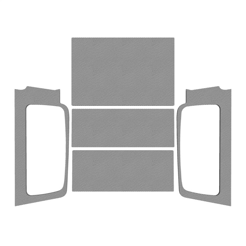 DEI Sound Deadening Headliner - Leather Look - Gray - Jeep Wrangler 2004-06